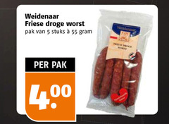  droge worst 5 55 400 weidenaar friese pak stuks 