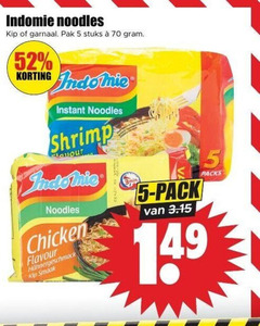  indomie noodles 5 kip garnaal pak stuks instant shrimp layout chicken flavour pack 