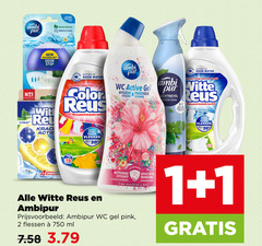  witte reus color toiletblok wasmiddel 1 2 19 20 750 natural essential oils ambi pur fresh clean nederland citrus new technology odor stop wit water berg reuzenwaskracht vlekken wc active gel hygiene versheid dauw vers aanhoudende geur actieve elementen ambipur nettoyage efficace fragrances reiniging botanische geuren pink hibiscus rose flessen ml 