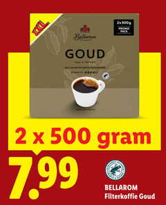  bellarom koffie 2 100 500 goud rijk gecertificeerde koffiebonen 2x pack people forest nature filterkoffie 