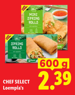  600 spring rolls mini chef select 