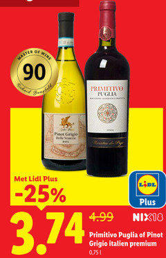  rode wijn witte 90 master wine richard primitivo puglia geografica pom italia pinot grigio venezie nix18 italien premium 