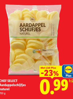  700 chef aardappel schijfjes naturel select aardappelschijfjes ge 