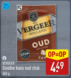  vergeer kaas 450 gewone weer fam holland stuk oud zacht romig goudse 