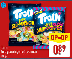  trolli snoep 150 troll natur zure limited edition 