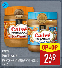  calve pindakaas 350 bouwstoffen suiker smeuig top crunch bodem meerdere 
