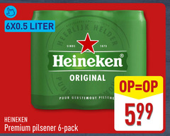  heineken blikjes bier 6 liter original puur gerstemout pilsener premium pack 