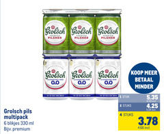  grolsch blikjes bier 1 2 4 6 33 330 pils multipack ml premium meesterschap pilsner peter verfrissend zachte pater afdronk super alcoholvrij 0.0 kuyp fris king stuk stuks minder 