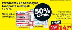  paradontax sensodyne tandpasta 4 7 50 parodontax multipak ml online 4x 75ml multipack reba repair protect cool mint pak 