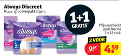  always inlegkruisjes maandverband 1 2 12 28 5000 discreet normal les bescherming pads stuks 