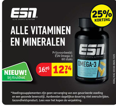 voedingssupplement multivitaminen 3 20 25 60 elite sports nutrition vitaminen mineralen kruidvat omega stuks e51 heart level soft ge daily voedingssupplementen voeding levensstijl dagelijkse dosering gezondheidsproduct lees 