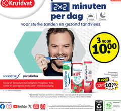  2 3 128 1000 kruidvat minuten dag min 2min tanden gezond tandvlees sensodyne parodontax gevoeligheid proglasur kids junior daily care mondverzorging multipakken fresh mint hallows jaar original medische hulpmiddelen lees gebruik trademarks owned licensed by nl pad adem tandpasta ml online youtube blog recyclebaar gecertificeerd papier enkel hout duurzaam beheerde bossen gerecycled oud gebruiken weer nieuwe gerecyclede bronnen 