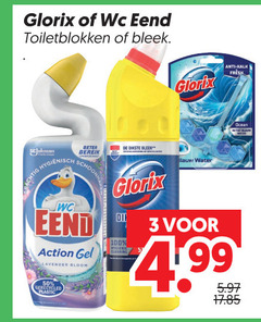  wc eend glorix toiletblok bleekmiddel 3 50 100 toiletblokken bleek scjohnson beter bereik hygienisch school action gel lavender bloom dikste din cleaning blauw water anti kalk fresh 