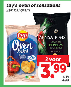  lays chips 2 50 150 oven sensations zak baked roasted paprika flavour less mexican peppers cream 3.99 